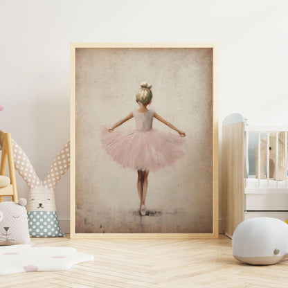 Ballet Nursery Prints, Vintage Ballerina Decor, Nostalgic Girls Room - WildfieldPrints
