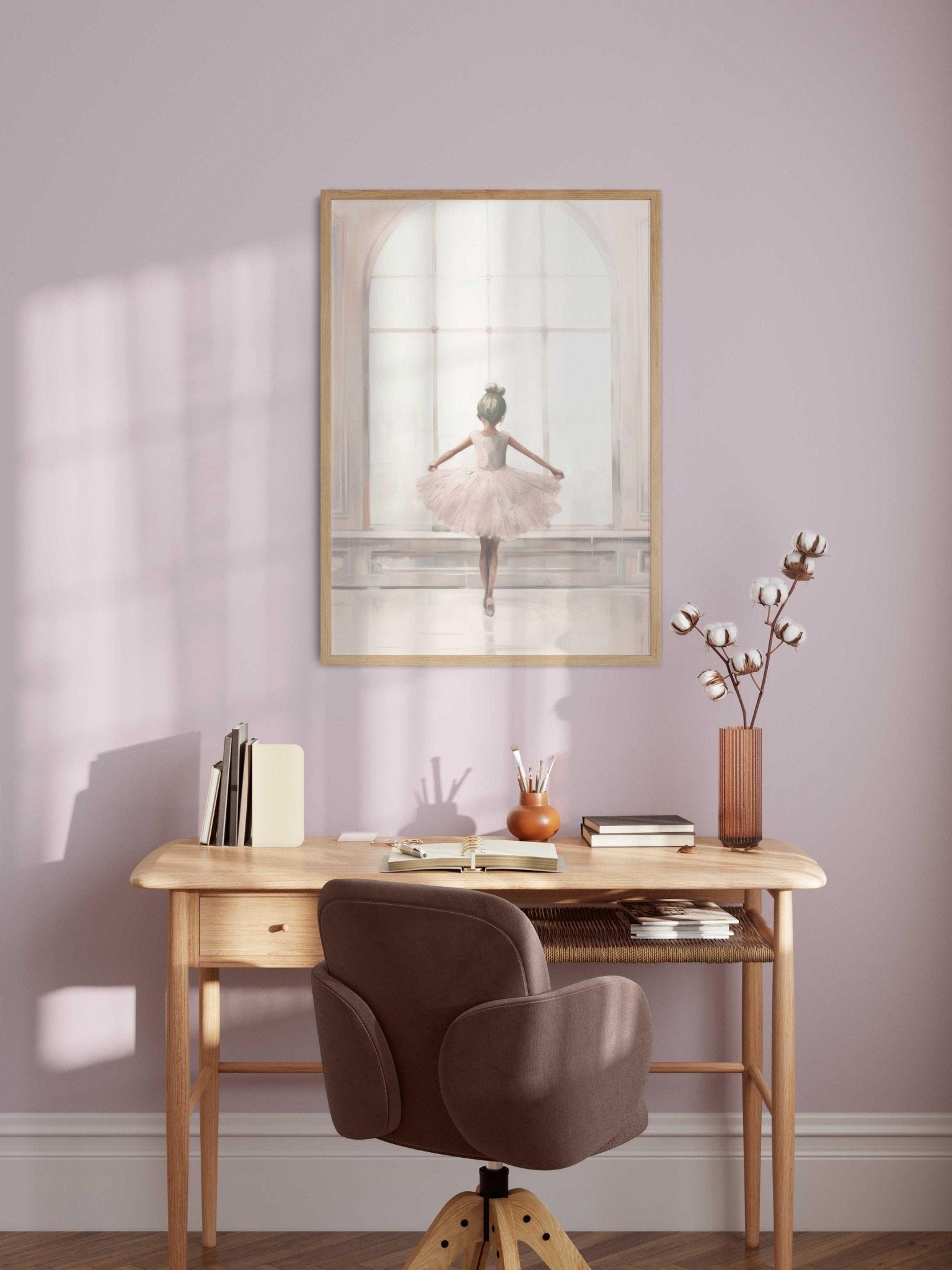 Ballet Nursery Prints, Vintage Ballerina Wall Decor, Pink Room Art - WildfieldPrints