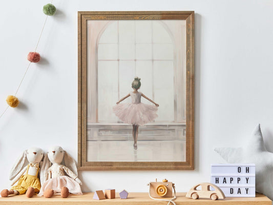 Ballet Nursery Prints, Vintage Ballerina Wall Decor, Pink Room Art - WildfieldPrints