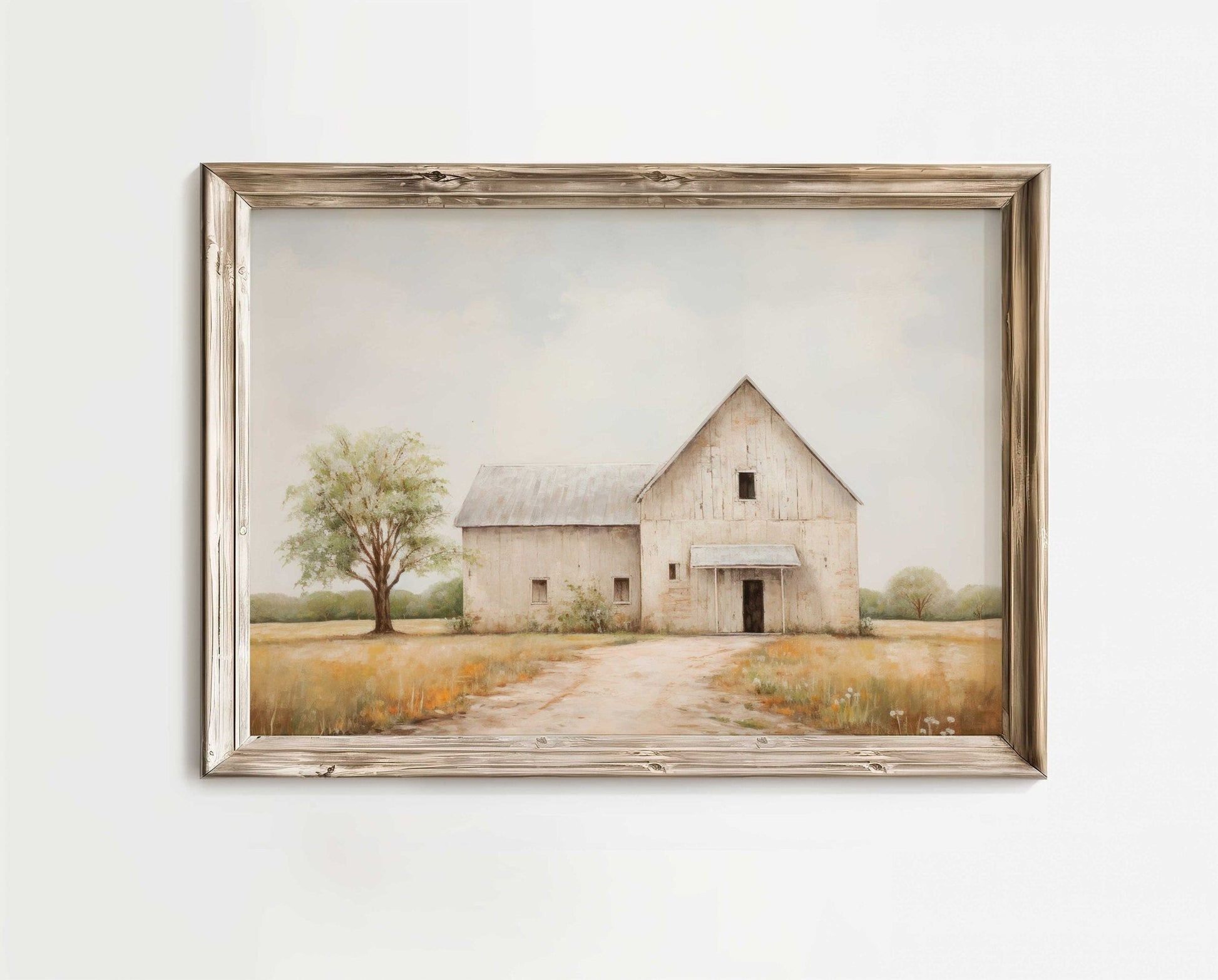 Barn Art Print, Vintage Farmhouse Decor, Rustic Country Wall Art - WildfieldPrints