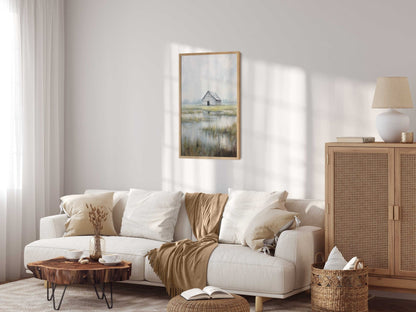 Barn Print, Rustic Farmhouse Decor, Vintage Countryside Wall Art - WildfieldPrints