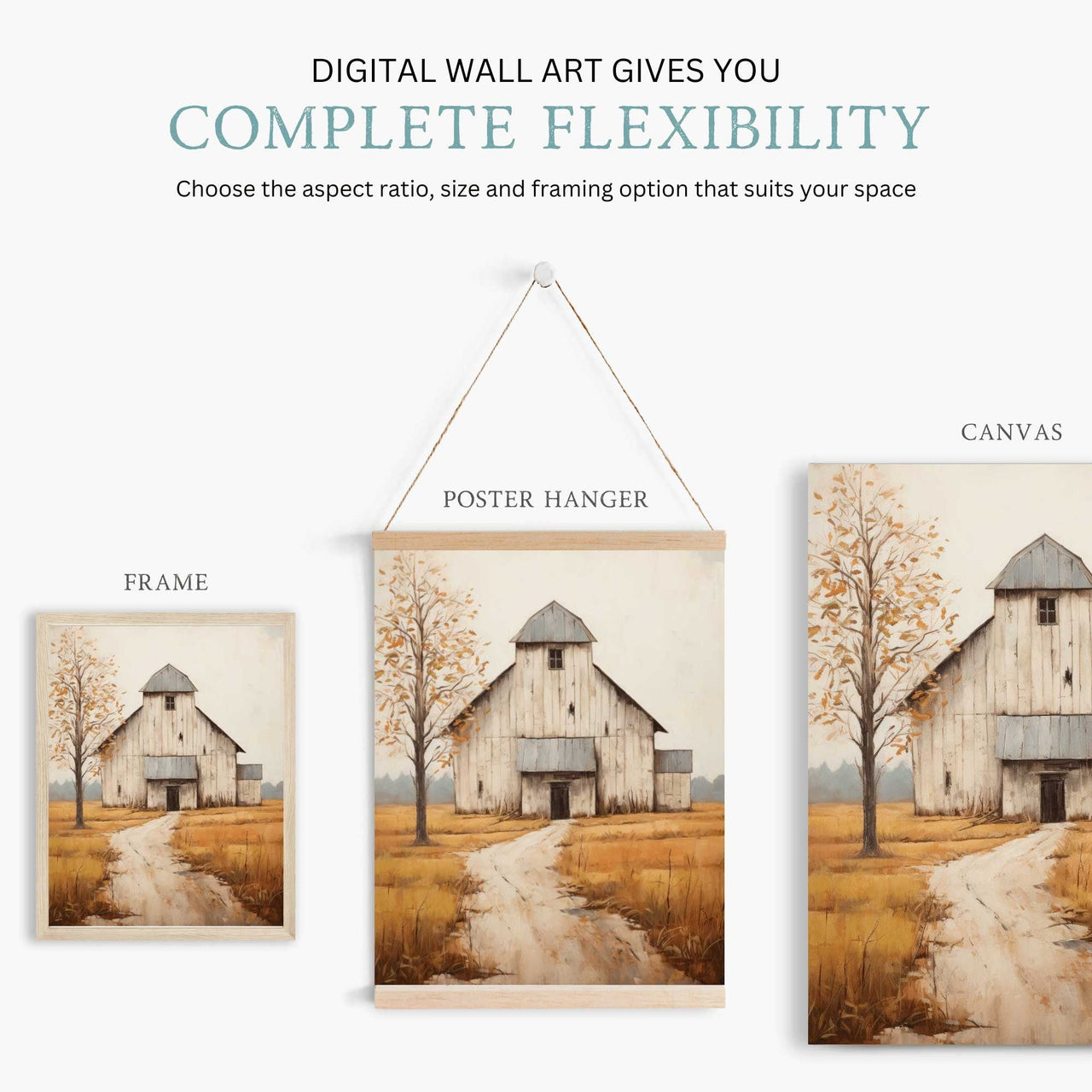 Old Barn Wall Art – Farmhouse Nursery Print