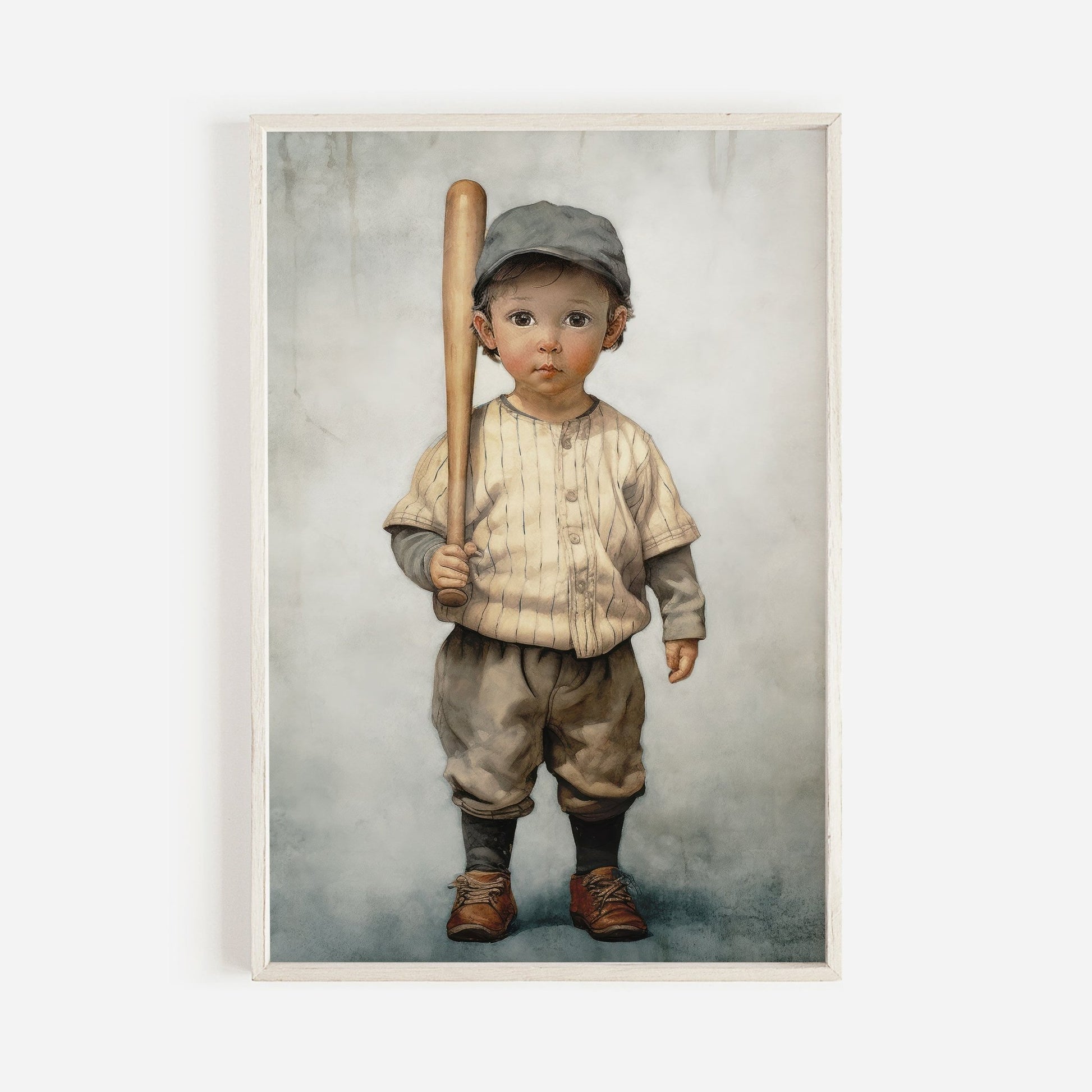 Baseball Nursery Print, Unique Vintage Wall Decor, Sports Room Art - WildfieldPrints