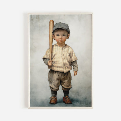 Baseball Nursery Print, Unique Vintage Wall Decor, Sports Room Art - WildfieldPrints
