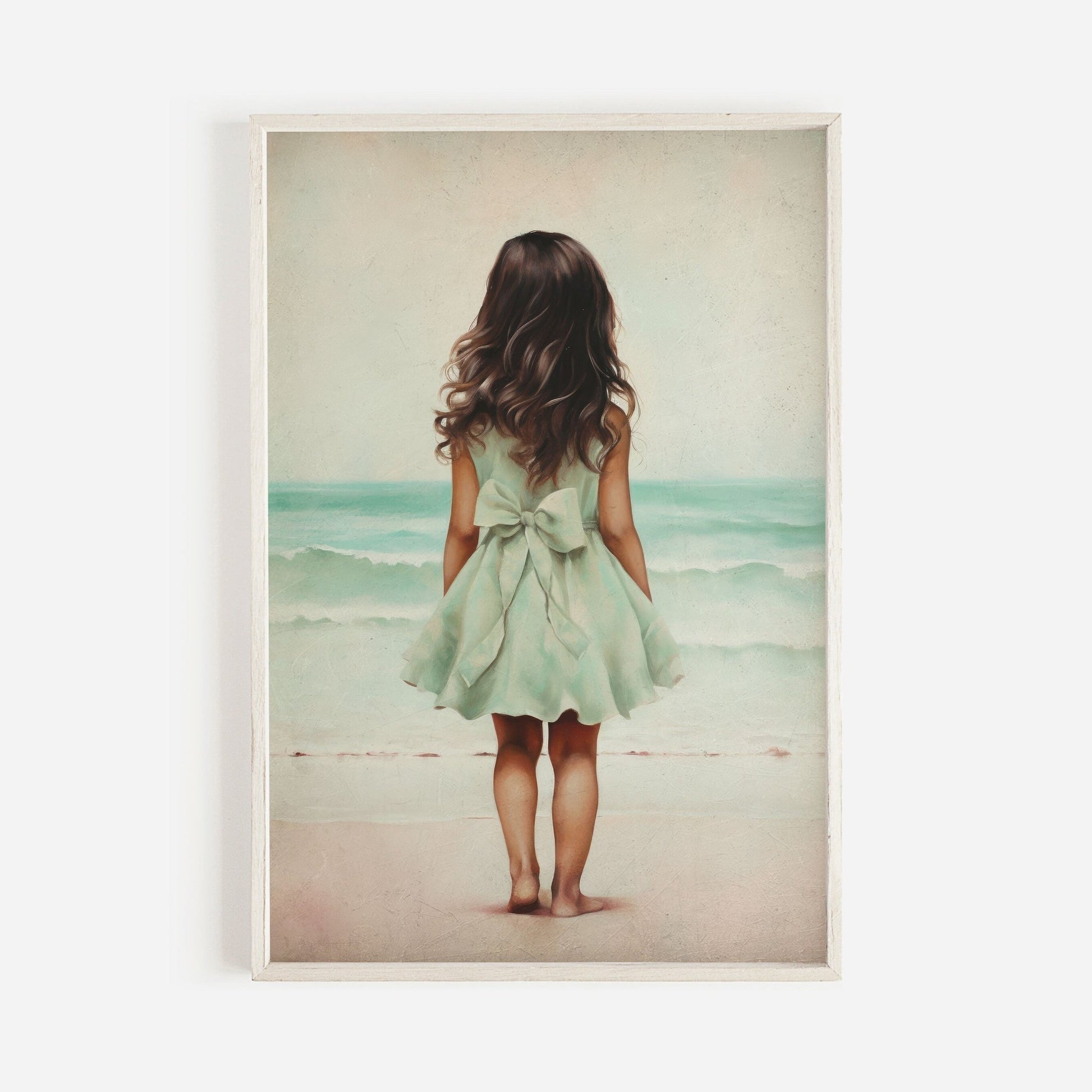 Beach Nursery Decor, Girly Wall Art, Little Girl Adventure Print - WildfieldPrints