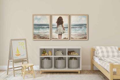 Beach Nursery Decor, Ocean Wall Art, Girl Adventure Prints - WildfieldPrints