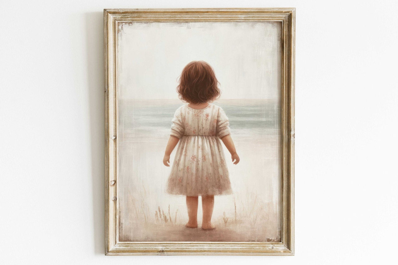 Ocean Adventure Wall Art – Beach Girls Room Print