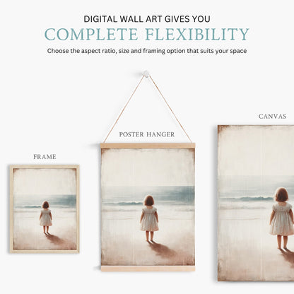 Beach Nursery Prints, Ocean Adventure Wall Decor, Girls Bedroom Art - WildfieldPrints