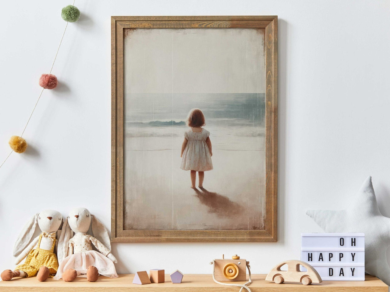 Ocean Adventure Wall Art – Beach Girls Room Print