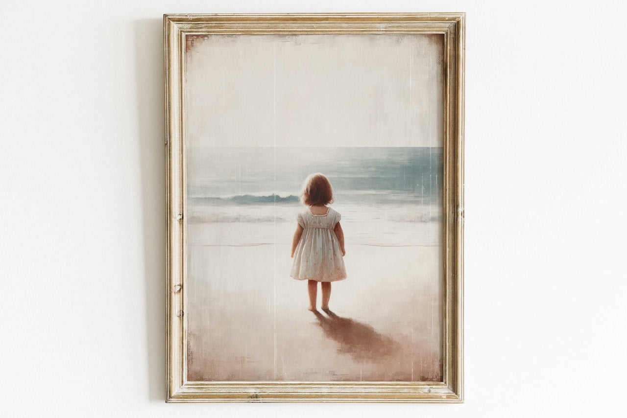 Ocean Adventure Wall Art – Beach Girls Room Print