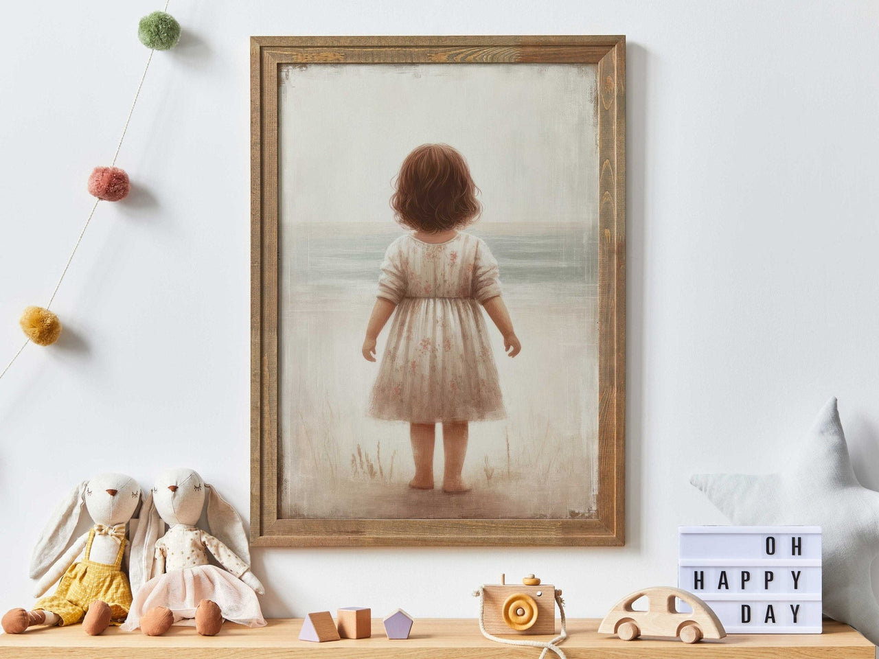 Ocean Adventure Wall Art – Beach Girls Room Print