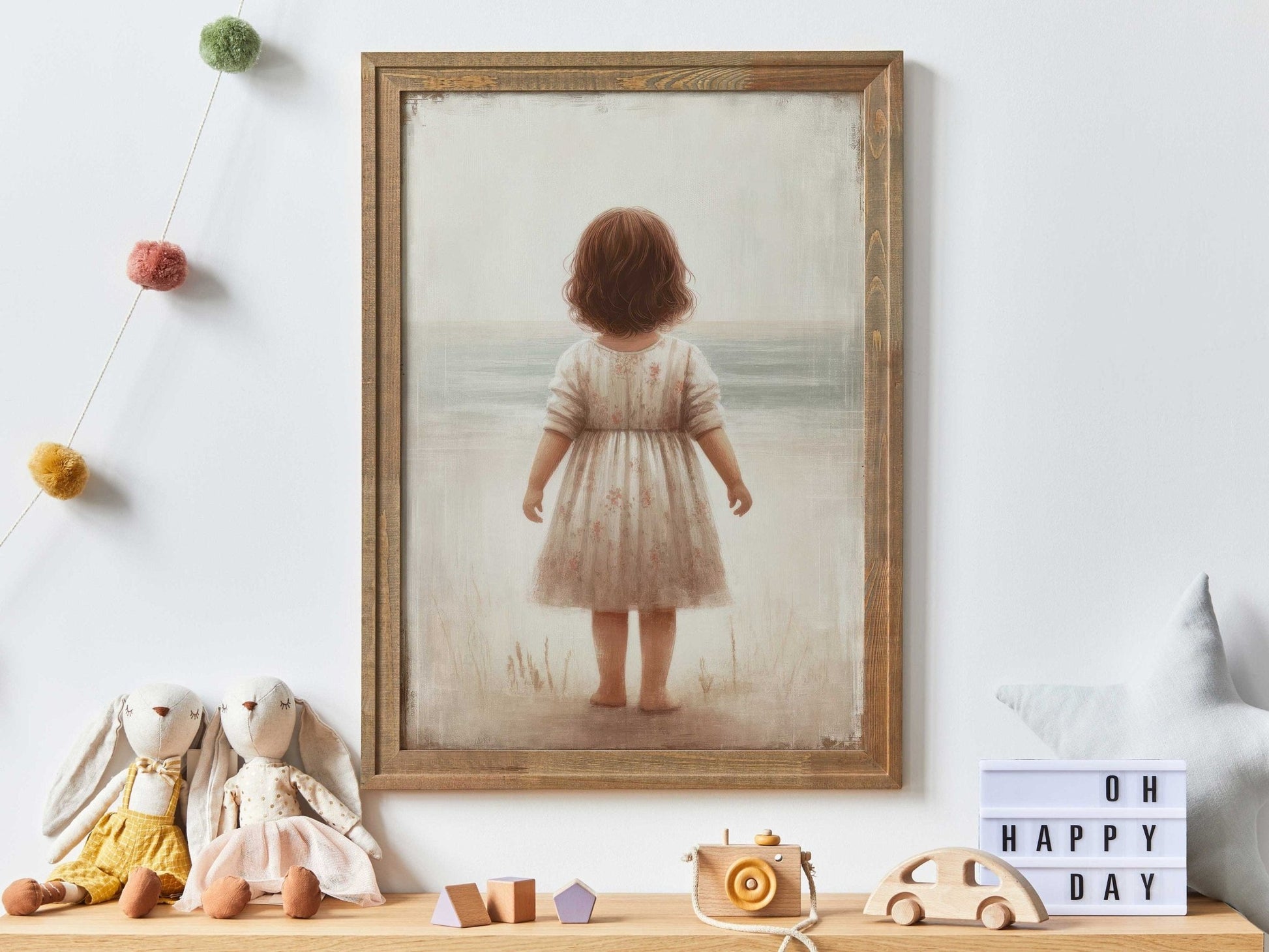 Beach Nursery Prints, Ocean Adventure Wall Decor, Girls Bedroom Art - WildfieldPrints