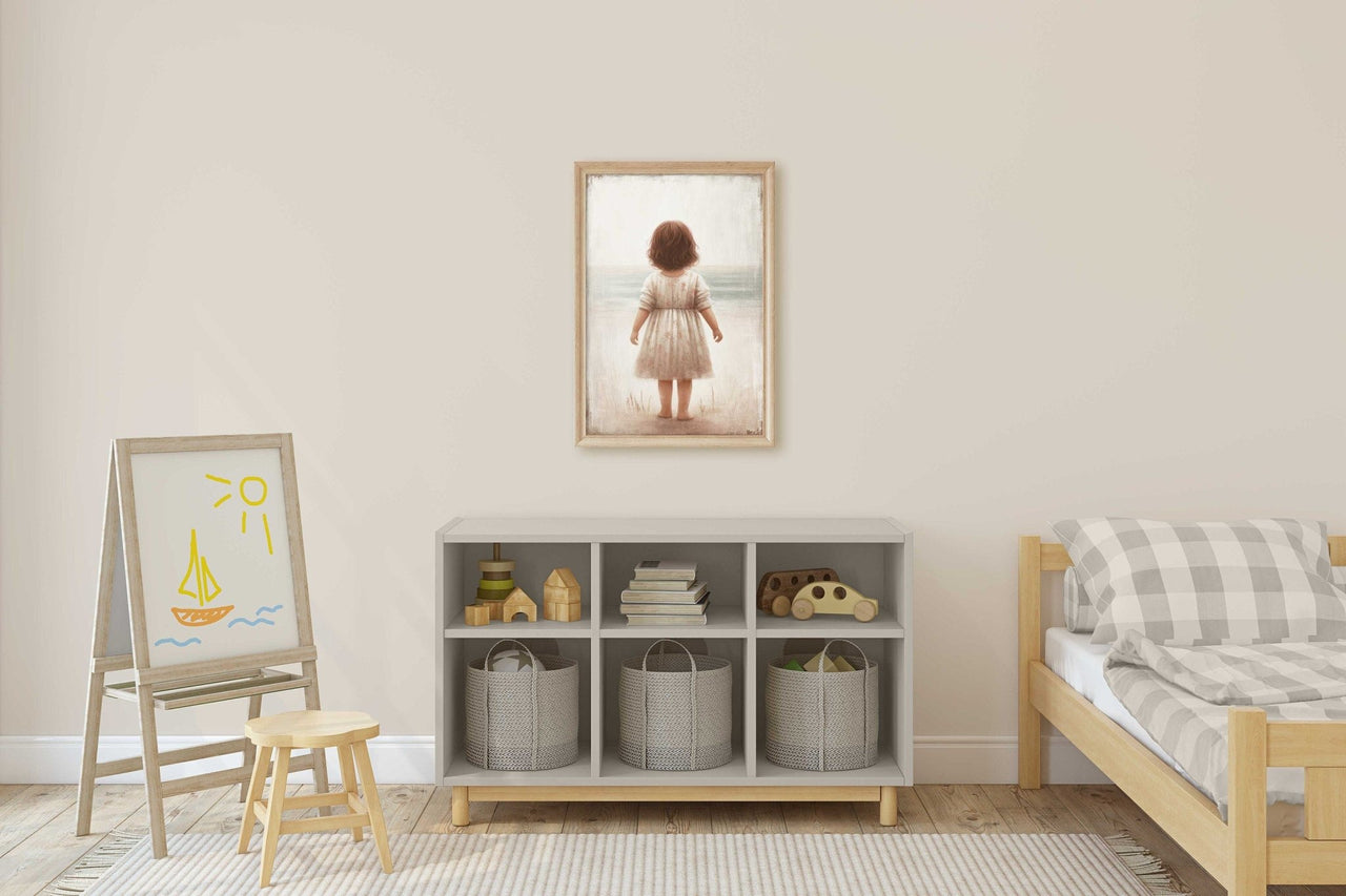Ocean Adventure Wall Art – Beach Girls Room Print