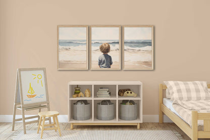 Beach Nursery Prints, Ocean Kids Wall Art, Boy Adventure Decor - WildfieldPrints