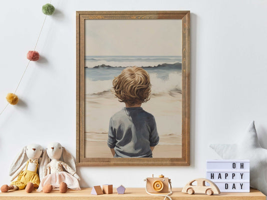 Beach Nursery Prints, Ocean Themed Decor, Adventure Wall Art for Boys - WildfieldPrints