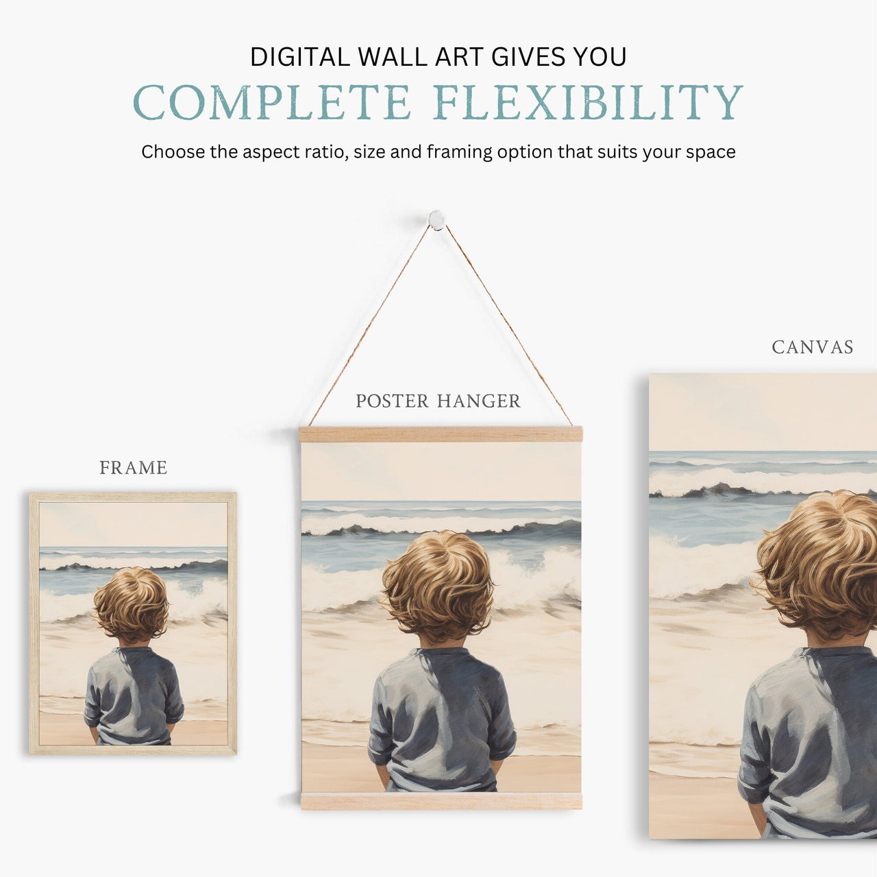 Ocean Adventure Wall Art – Beach Boys Room Decor