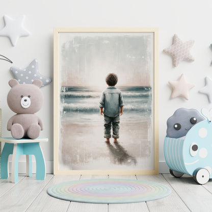 Beach Nursery Wall Decor, Ocean Themed Boy Room Art, Adventure Prints - WildfieldPrints