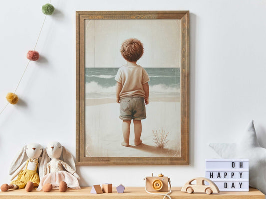Beach Nursery Wall Decor, Ocean Themed Boy Room Art, Adventure Prints - WildfieldPrints