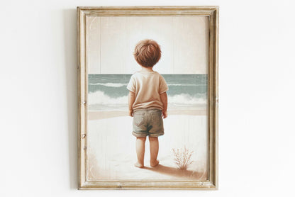 Beach Nursery Wall Decor, Ocean Themed Boy Room Art, Adventure Prints - WildfieldPrints