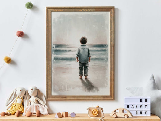 Beach Nursery Wall Decor, Ocean Themed Boy Room Art, Adventure Prints - WildfieldPrints