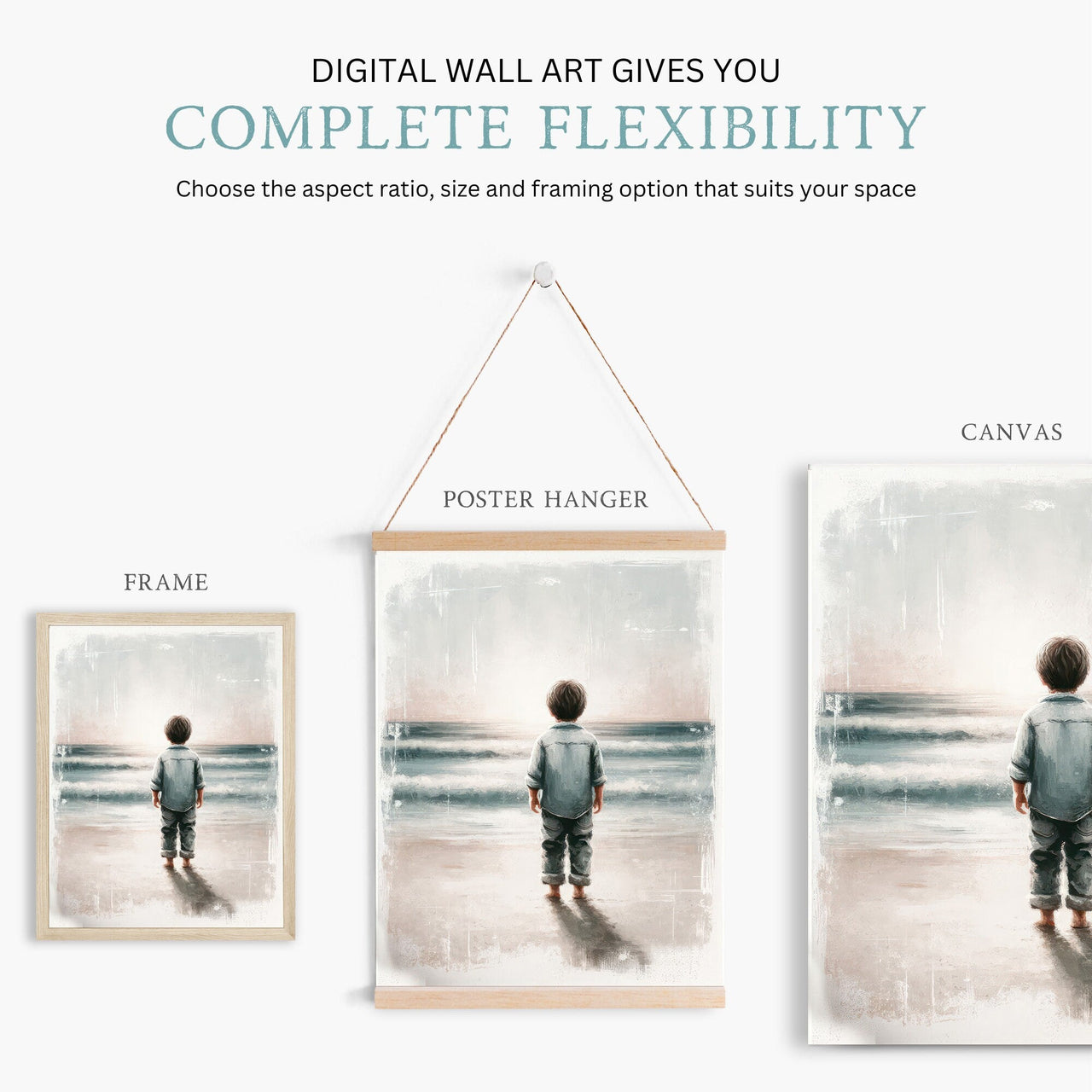 Ocean Adventure Wall Art – Beach Boys Room Print
