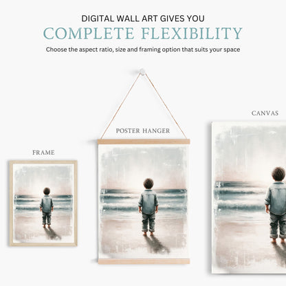 Beach Nursery Wall Decor, Ocean Themed Boy Room Art, Adventure Prints - WildfieldPrints