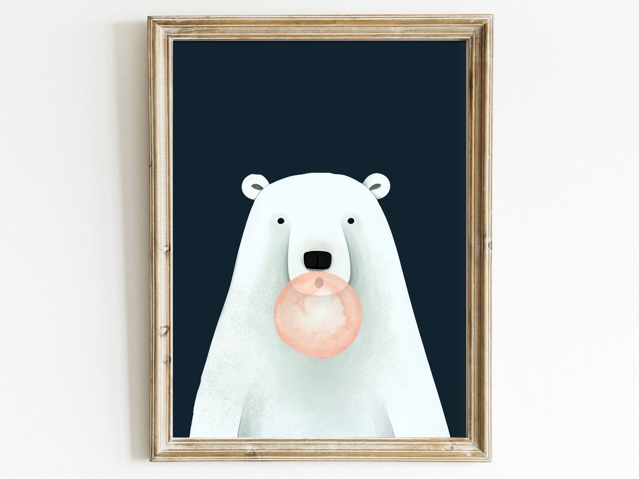 Polar Bear Wall Art – Animal Nursery Print
