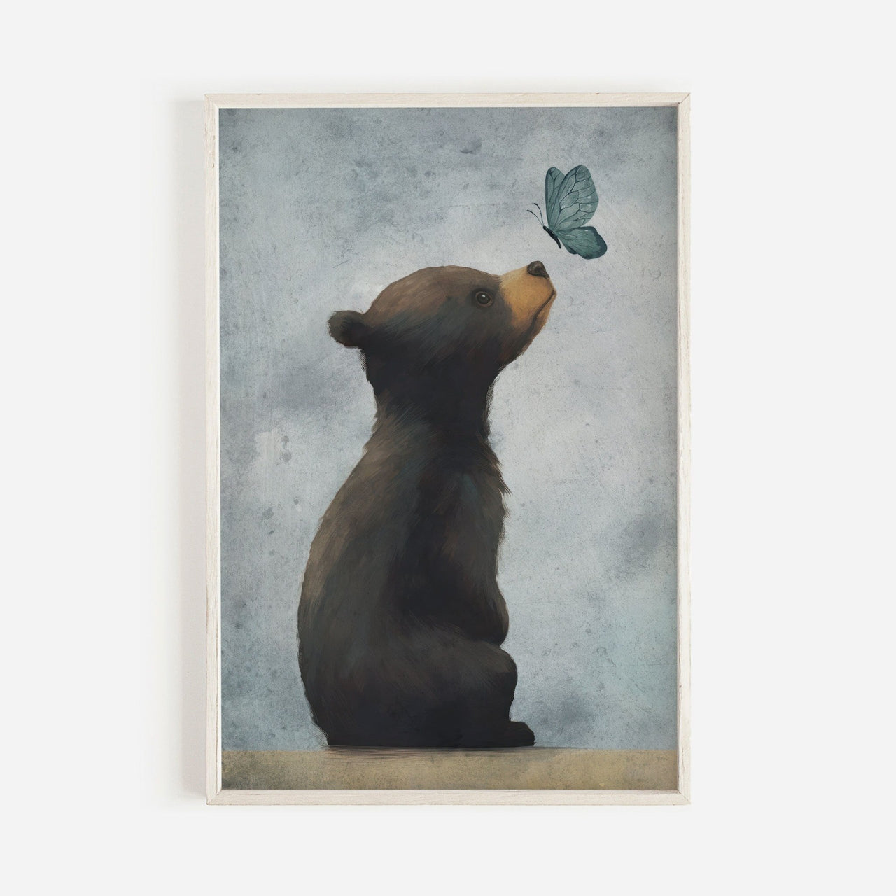 Brown Bear Wall Art – Animal Nursery Print
