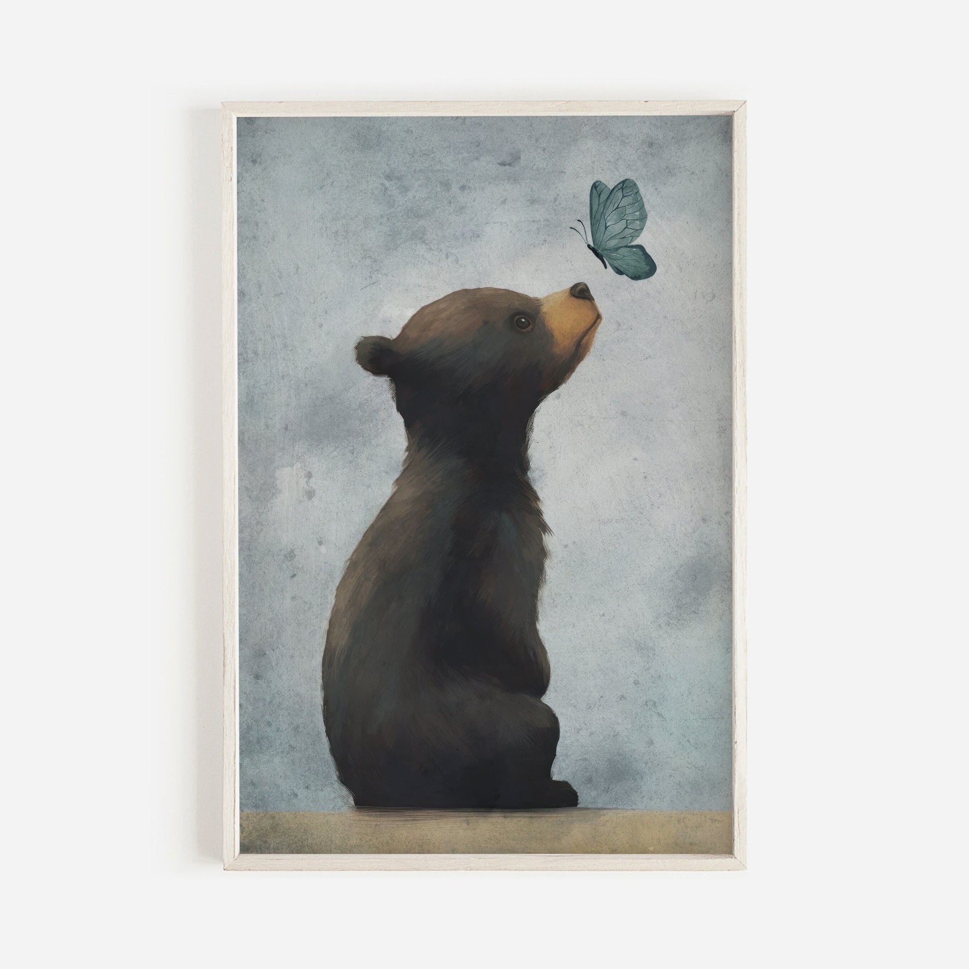 Bear Nursery Decor, Adorable Animal Wall Art, Neutral Baby Room Decor - WildfieldPrints