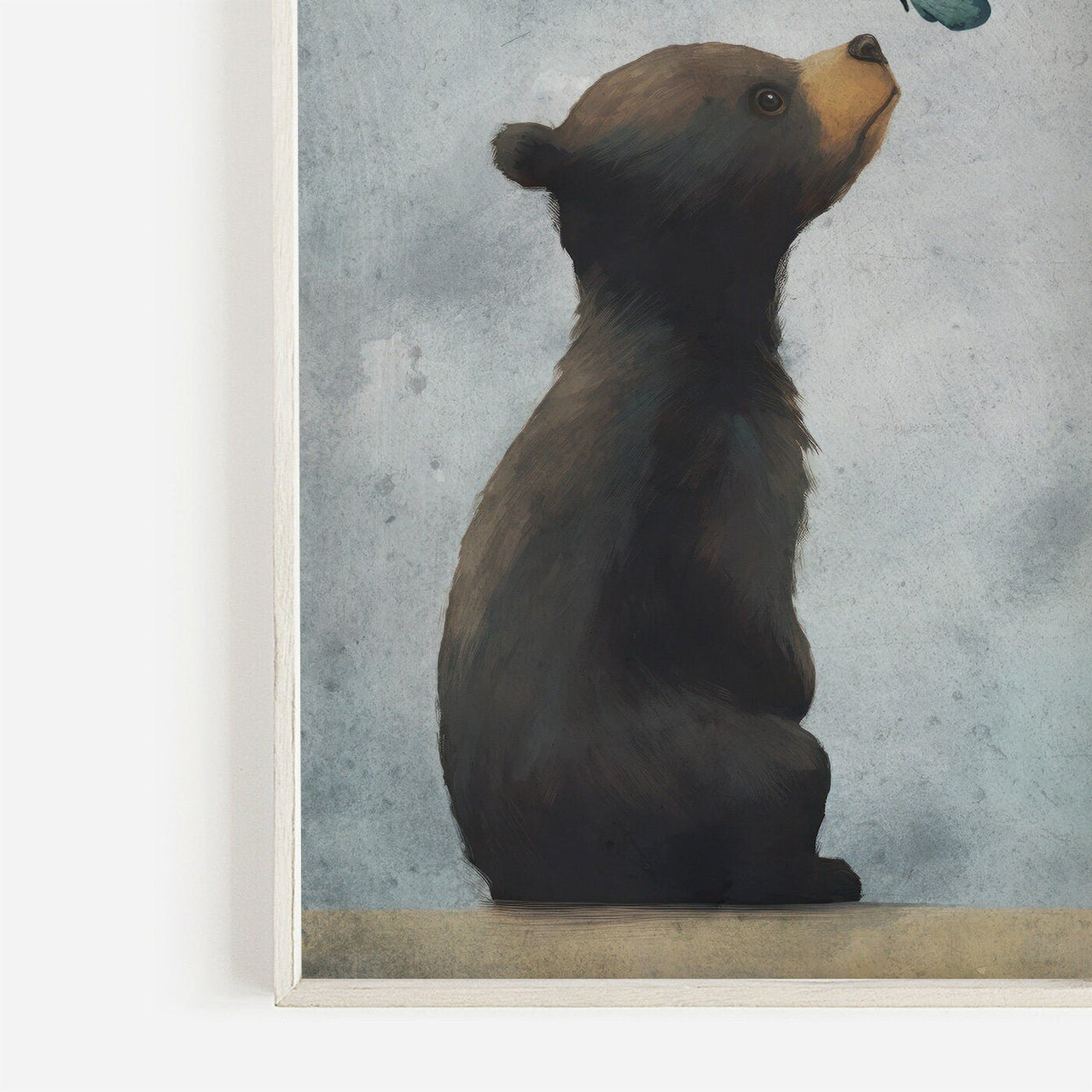 Brown Bear Wall Art – Animal Nursery Print