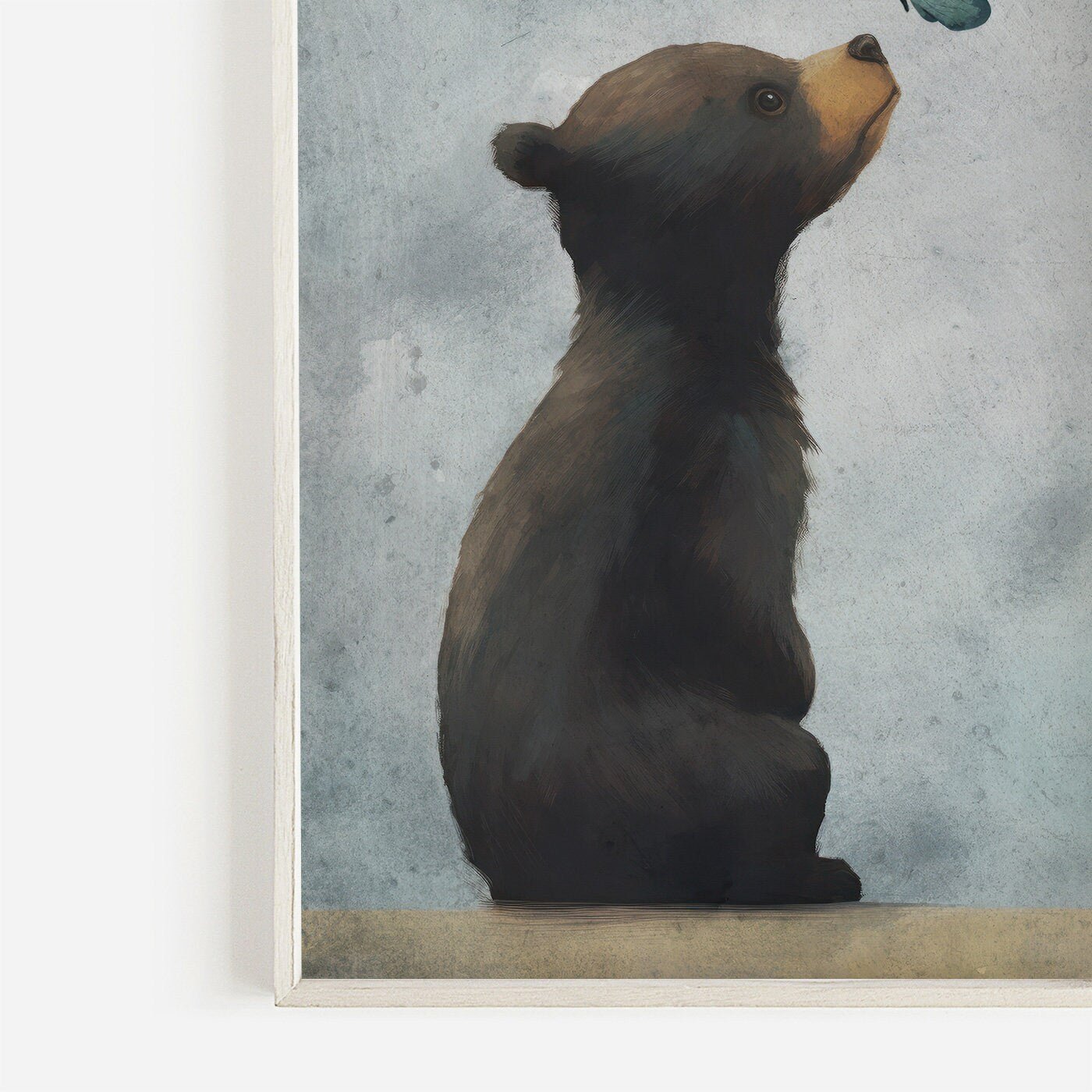 Bear Nursery Decor, Adorable Animal Wall Art, Neutral Baby Room Decor - WildfieldPrints