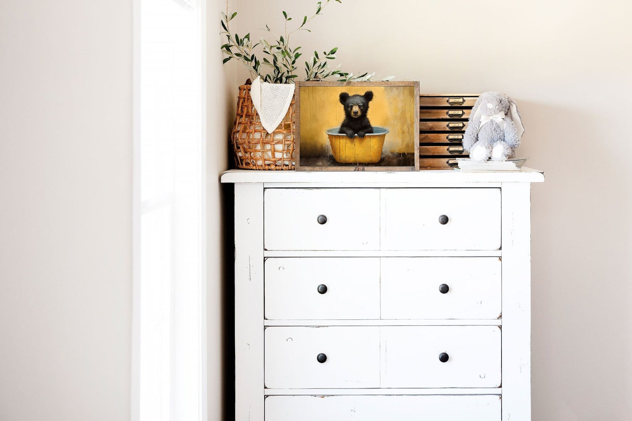Bear Wall Art – Forest Animal Nursery Print