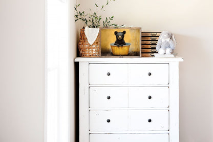 Bear Nursery Decor, Cute Forest Animal Prints, Rustic Kids Bedroom - WildfieldPrints