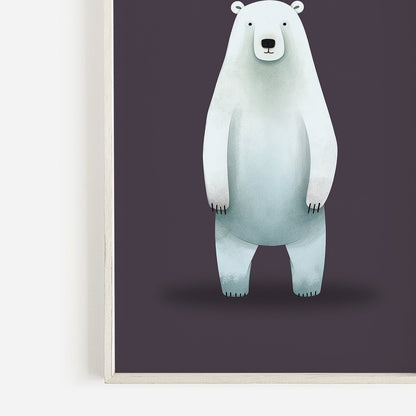 Bear Nursery Decor, Woodland Animal Art, Colorful Wall Prints - WildfieldPrints