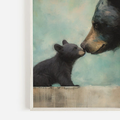Bear Nursery Print, Vintage Animal Wall Decor, Cute Kids Room Art - WildfieldPrints