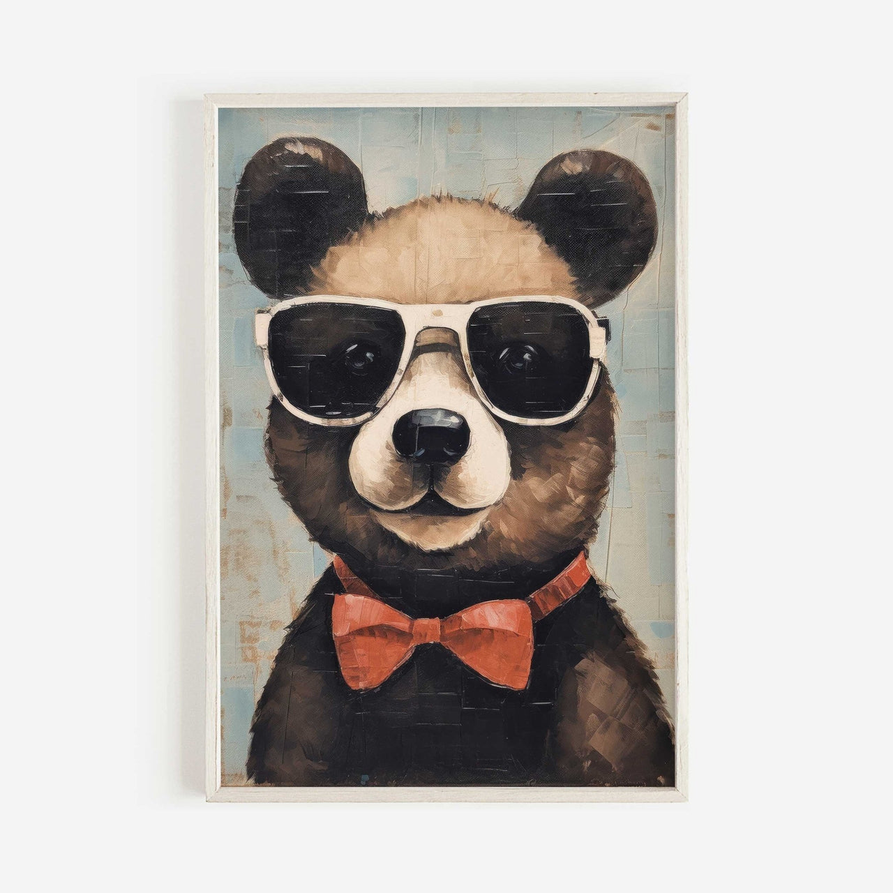 Bear Wall Art – Animal Boys Room Print