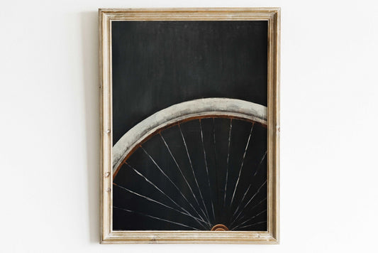 Vintage Bicycle Print – Cycling Living Room Wall Decor