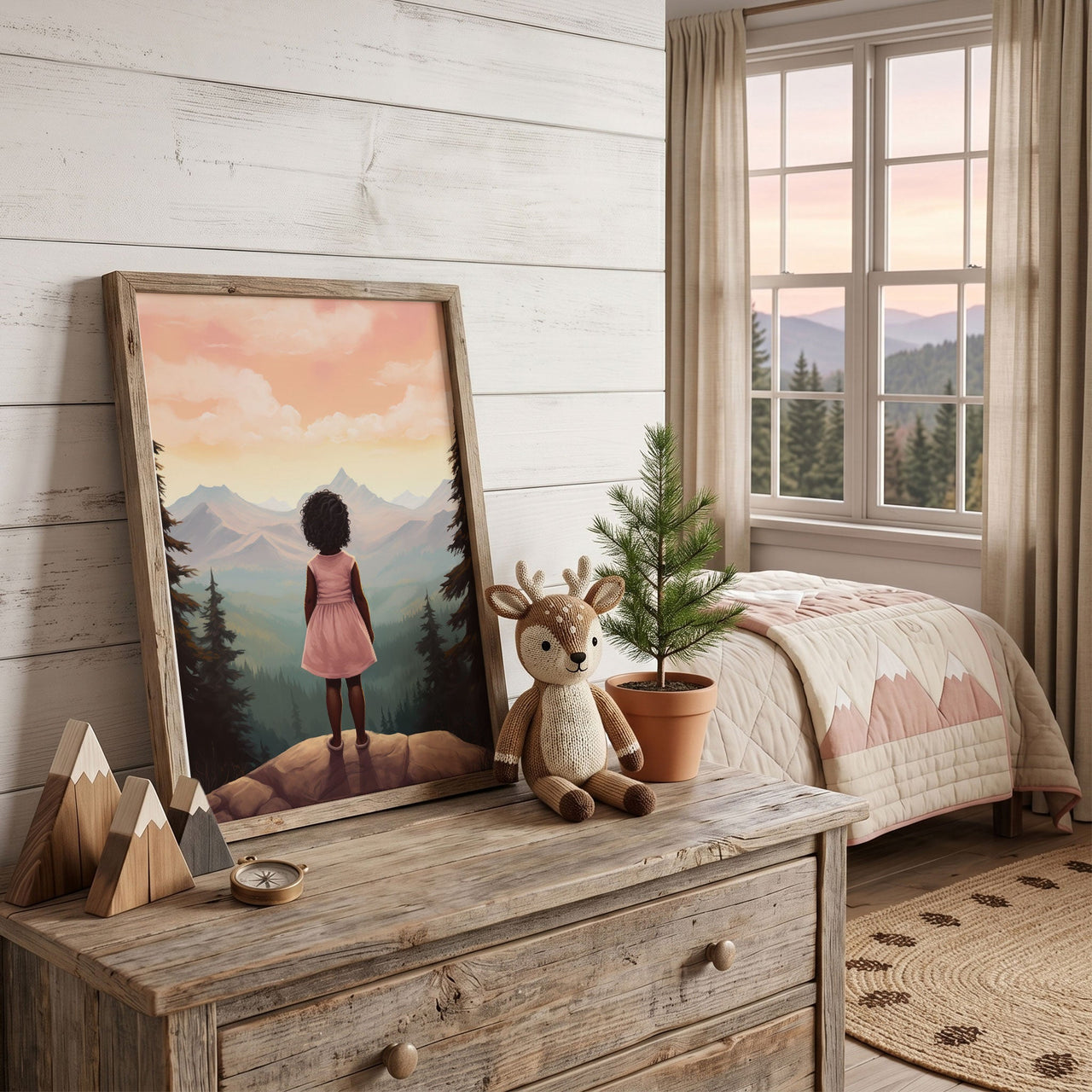 Black Girl Wall Art – African American Nursery Print