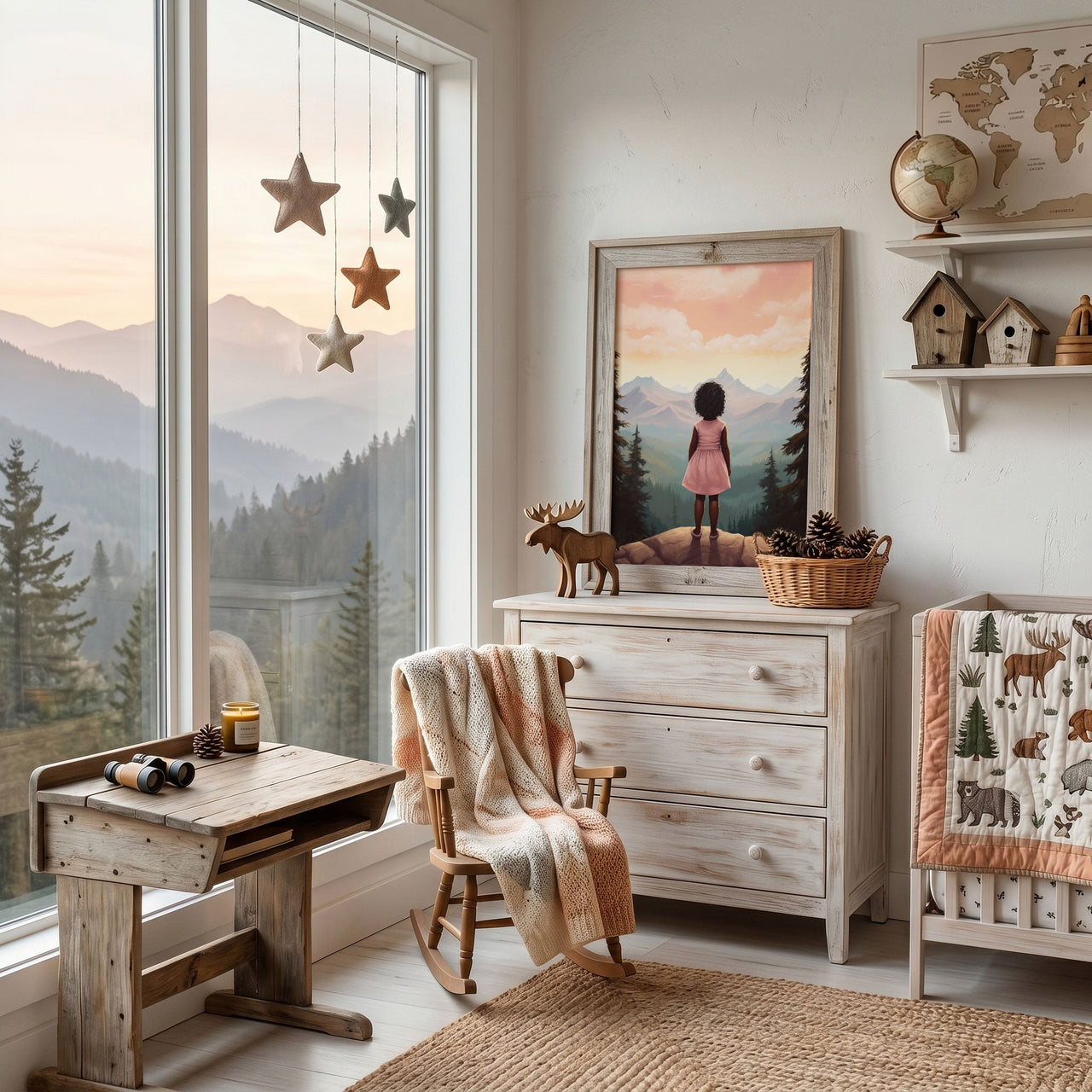 Black Girl Wall Art – African American Nursery Print