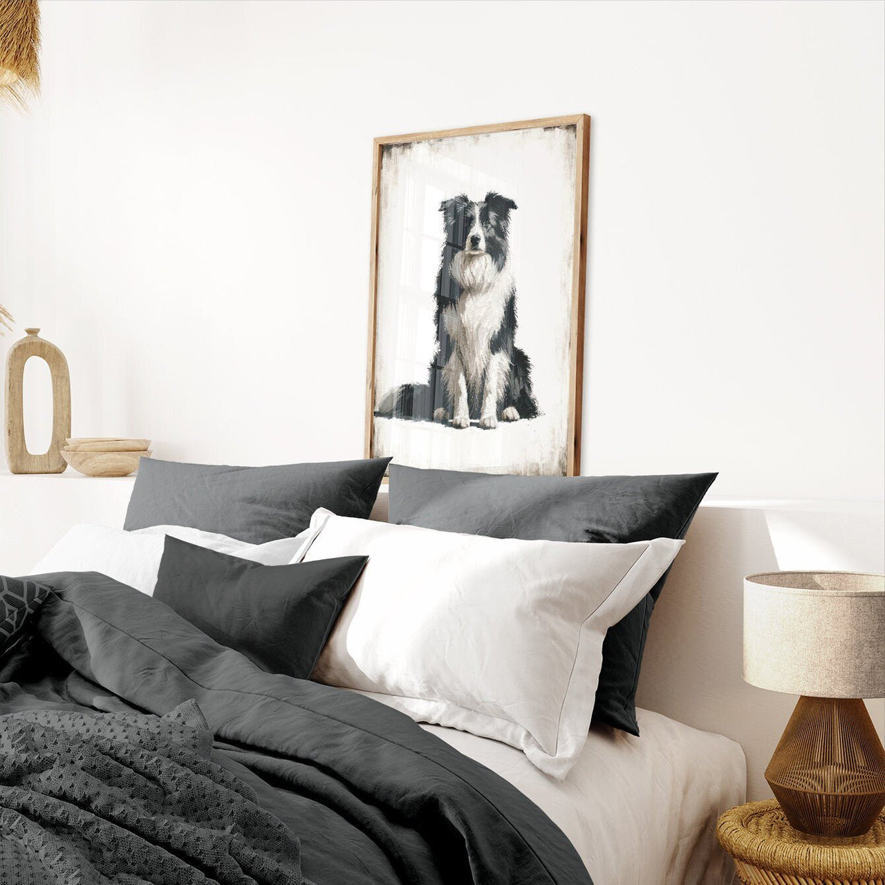 Border Collie Art Print – Dog Living Room Wall Decor