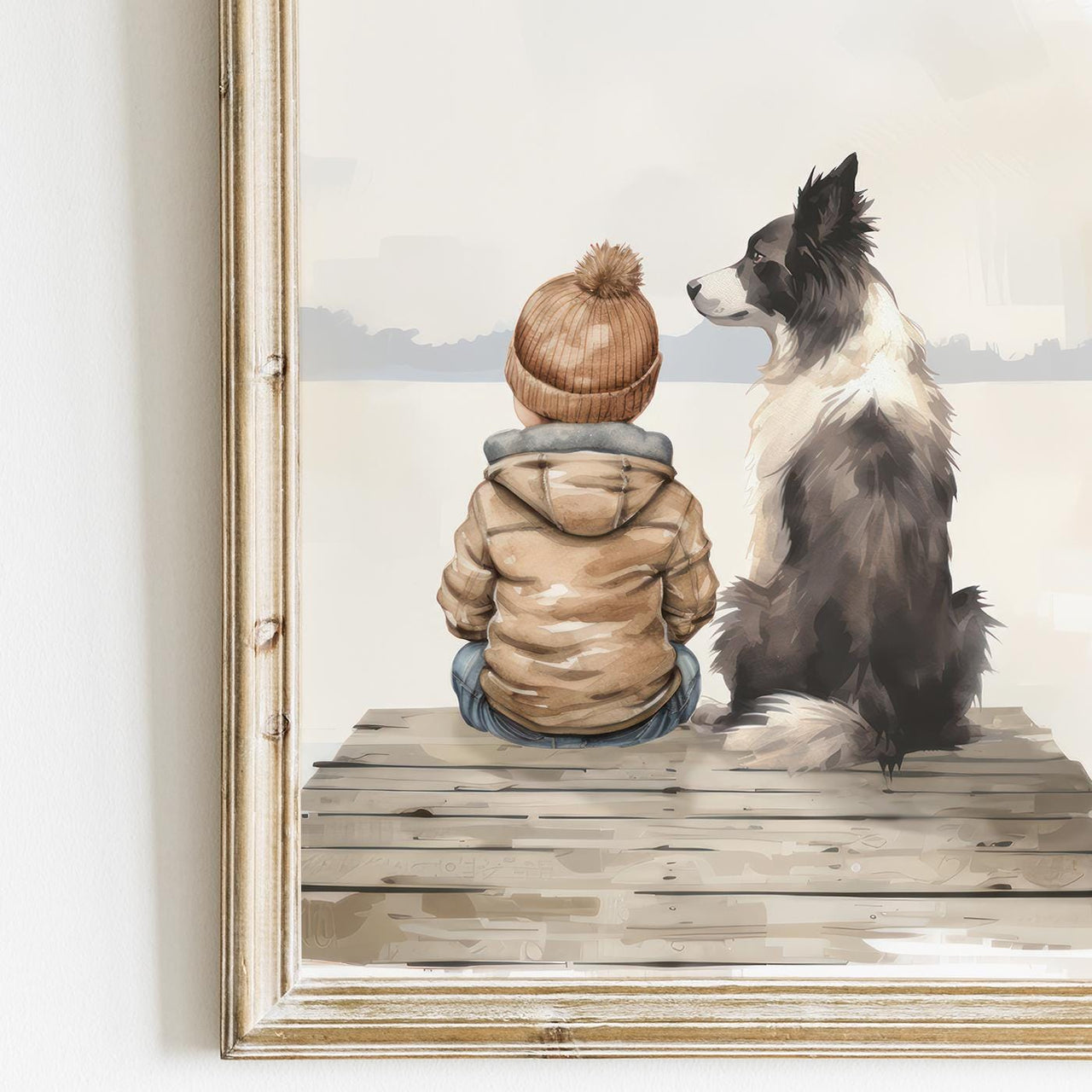 Border Collie Print – Dog Boys Room Wall Art • Set of 3