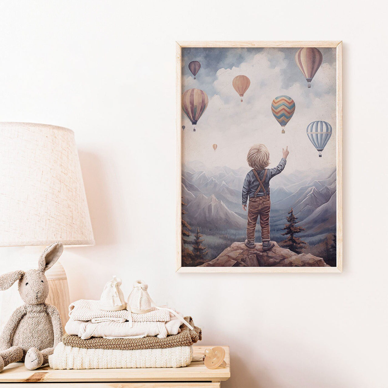 Mountain Wall Art – Adventure Boys Room Print