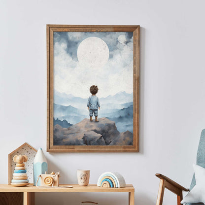 Boy Adventure Nursery Prints, Nature Wall Decor, Toddler Room Art - WildfieldPrints