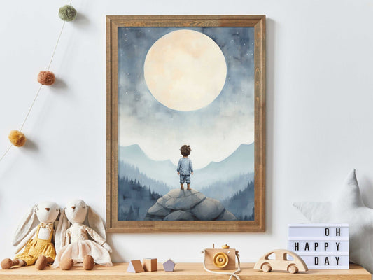 Boy Adventure Nursery Prints, Toddler Room Decor, Nature Wall Art - WildfieldPrints