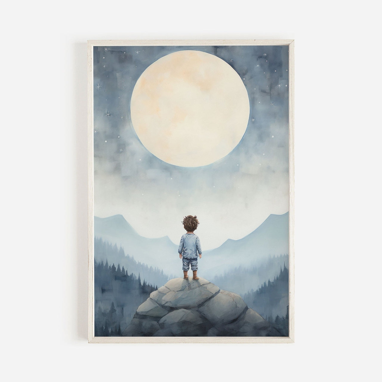 Boy Adventure Wall Art – Nature Toddler Room Print