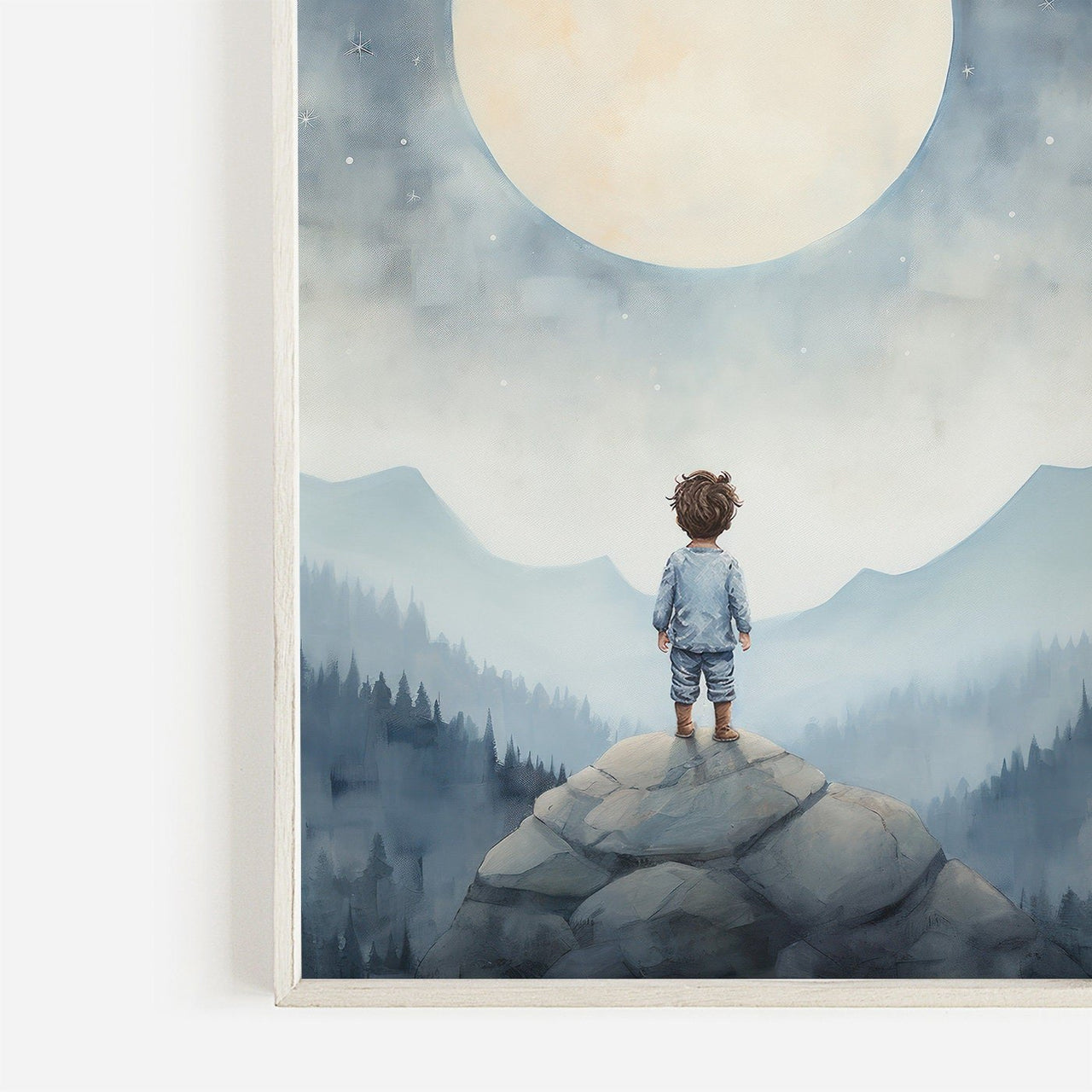 Boy Adventure Wall Art – Nature Toddler Room Print