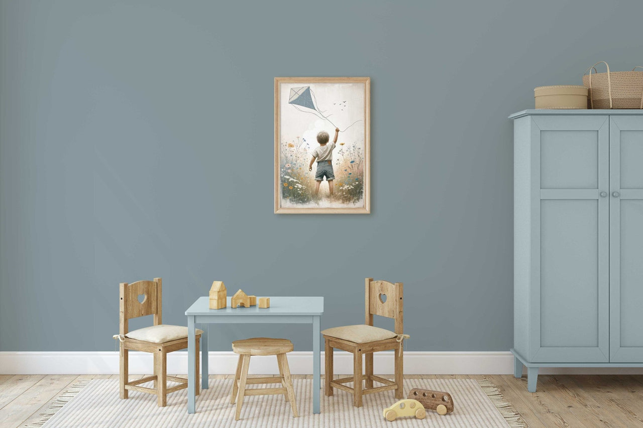 Kite Adventure Wall Art – Boys Room Print