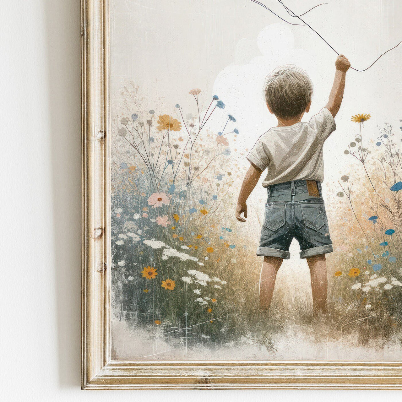 Kite Adventure Wall Art – Boys Room Print