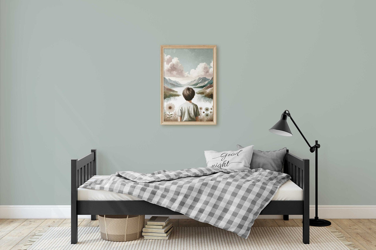 Mountain Adventure Wall Art – Nature Boys Room Print