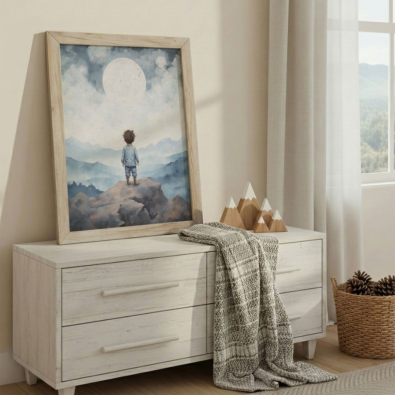 Boy Adventure Wall Art – Nature Toddler Room Decor
